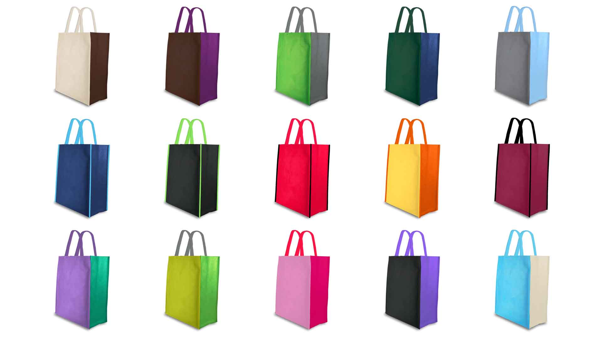 Custom Reusable Shopping Bags - Color Options - Go Green